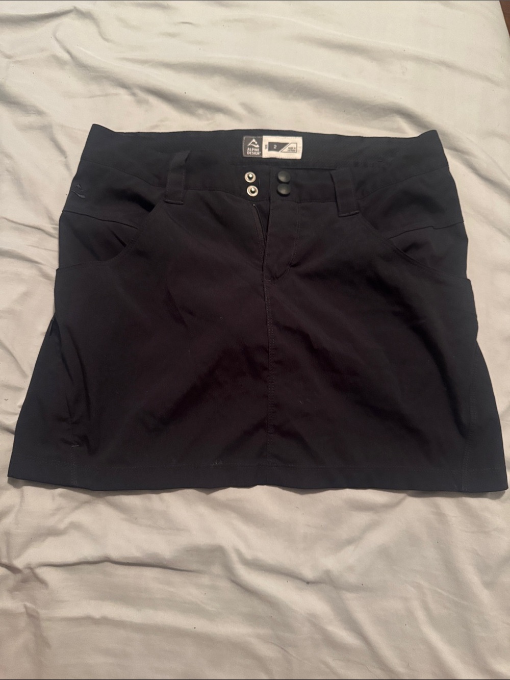 Alpine Design Black Performance Mini Skirt